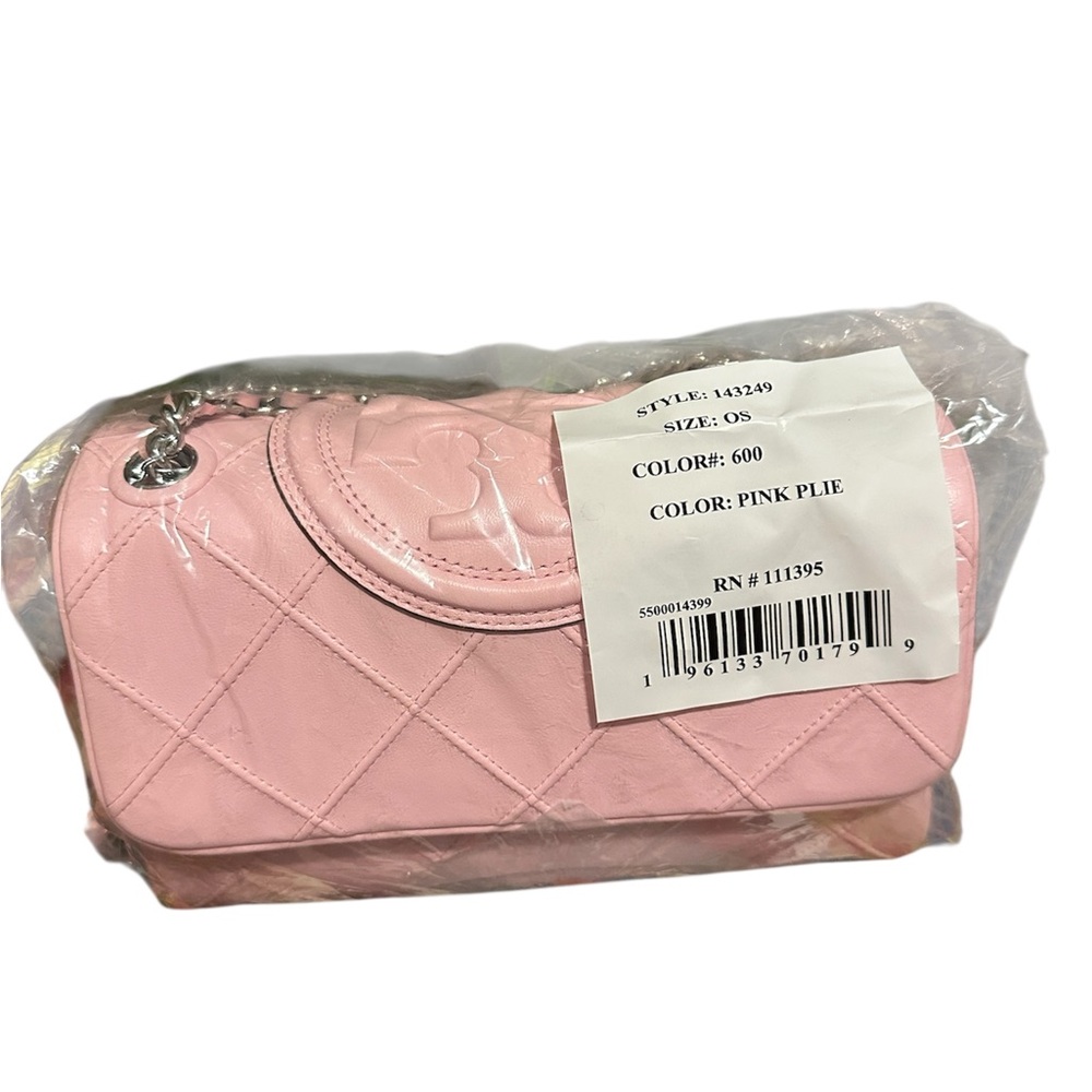 Tory Burch Fleming soft convertible shoulder bag in pale pink NWT - Picture 5 of 6